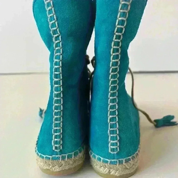 NIB!! Altuzarra Gus Suede Espadrille Bootie - Picture 4 of 9